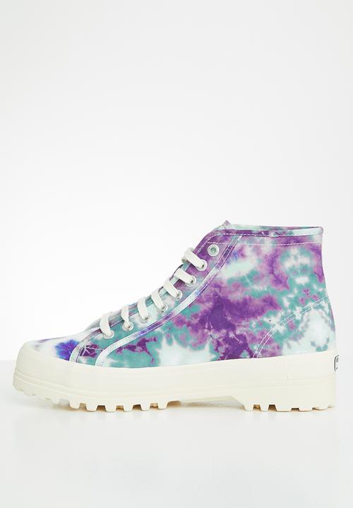 SUPERGA - 2341 alpina tye-dye boot - green whisper