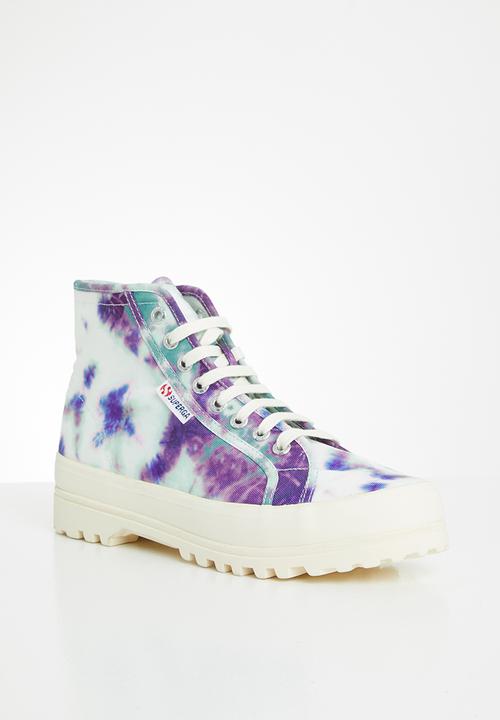 SUPERGA - 2341 alpina tye-dye boot - green whisper