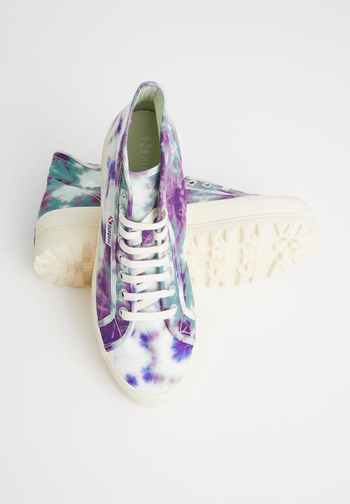 SUPERGA - 2341 alpina tye-dye boot - green whisper