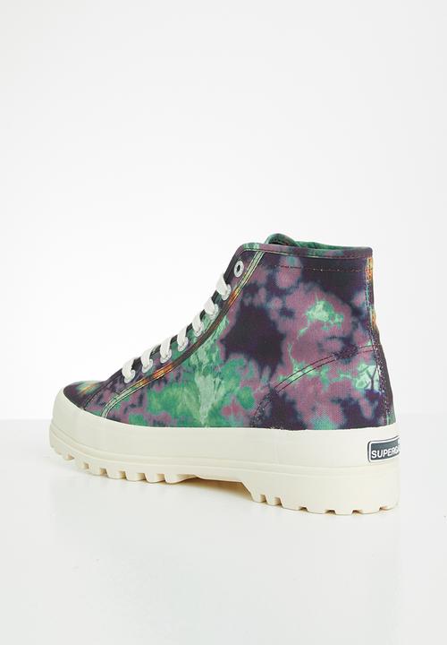 SUPERGA - 2341 alpina tye-dye boot - red catawba