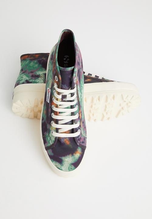 SUPERGA - 2341 alpina tye-dye boot - red catawba