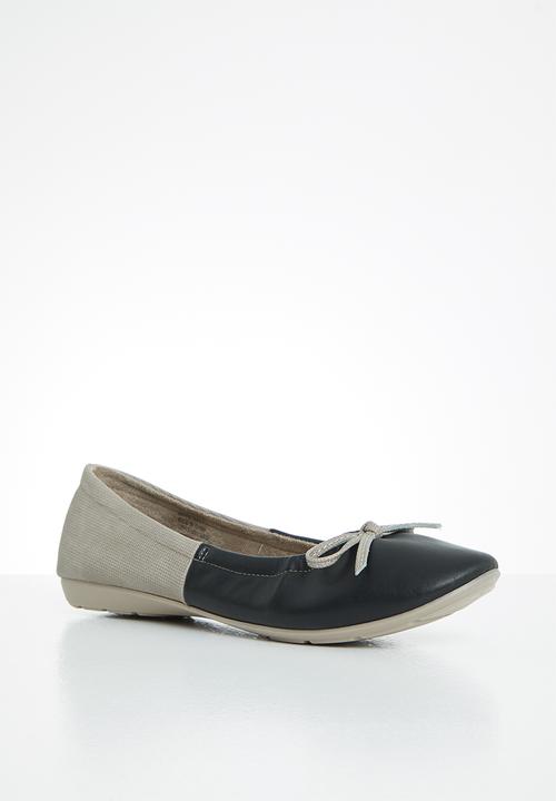 Butterfly Feet - Juvial pump - taupe & black 