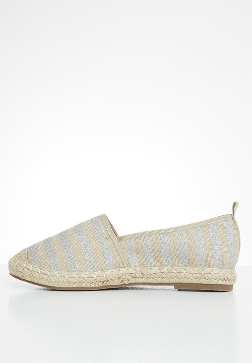 Butterfly Feet - Palm espadrille - grey & neutral 
