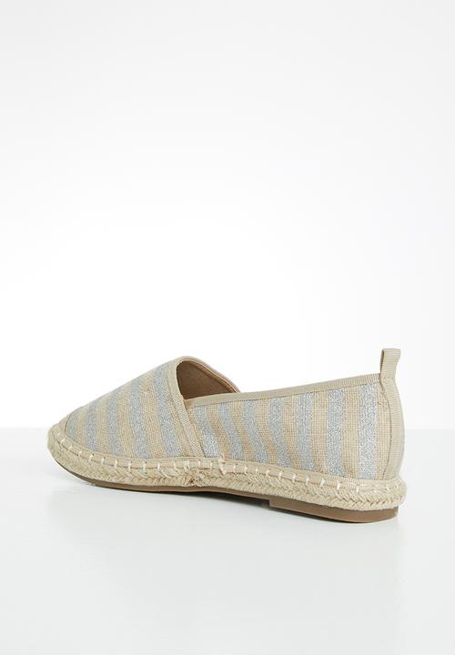 Butterfly Feet - Palm espadrille - grey & neutral 