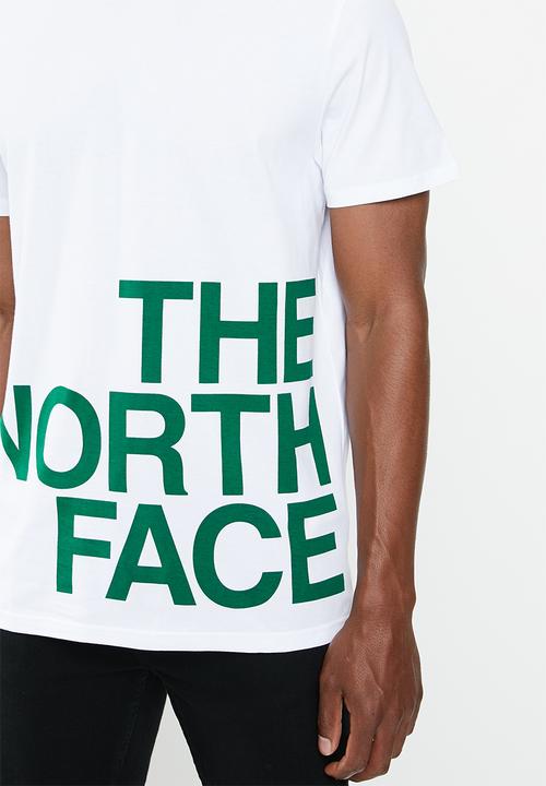 The North Face - Short sleeve graphic flow 1 tee - white & green 