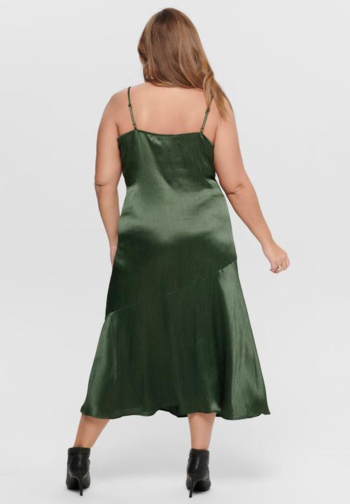 Carmakoma - Misty sleeveless lace calf dress - olive