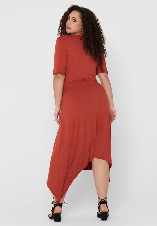Carmakoma - Dry life 2/4 wrap dress - rust