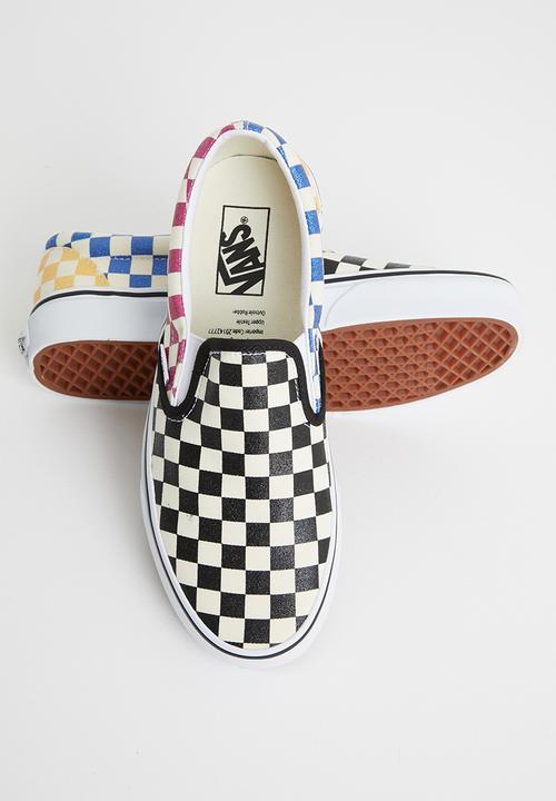 Vans - Classic Slip-On - (glitter check) multi/true white