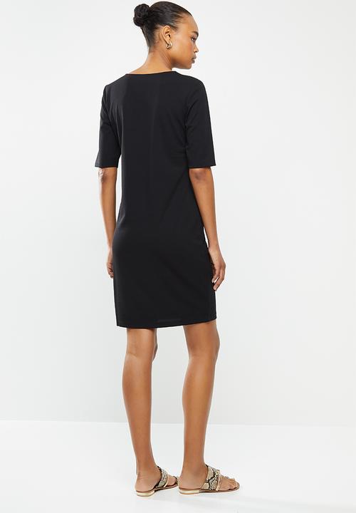 Jacqueline de Yong - One catia treats pocket dress - black