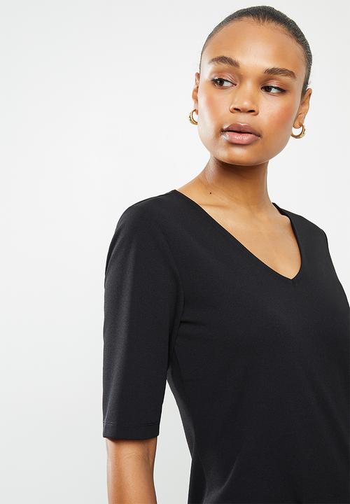 Jacqueline de Yong - One catia treats pocket dress - black