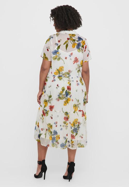 Carmakoma - Spirit short sleeve calf shirt dress - multi