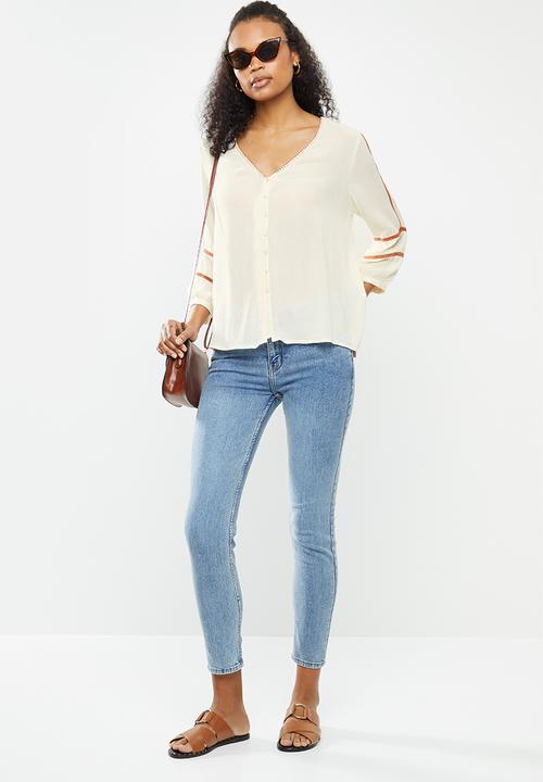 Vero Moda - Guna 3/4 shirt - neutral
