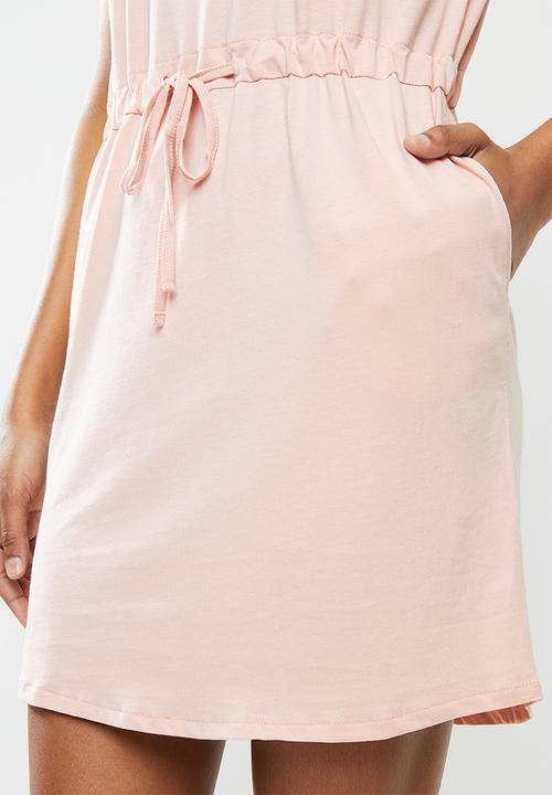 Vero Moda - April short sleeve short dress - pink