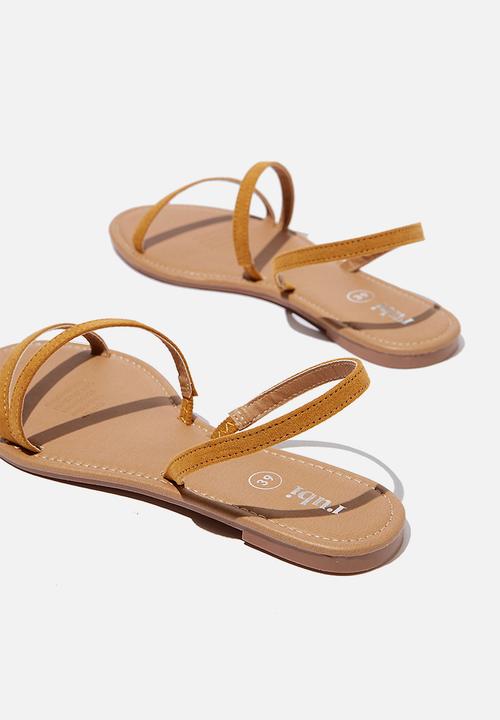 Cotton On - Everyday minimal slingback - mustard micro