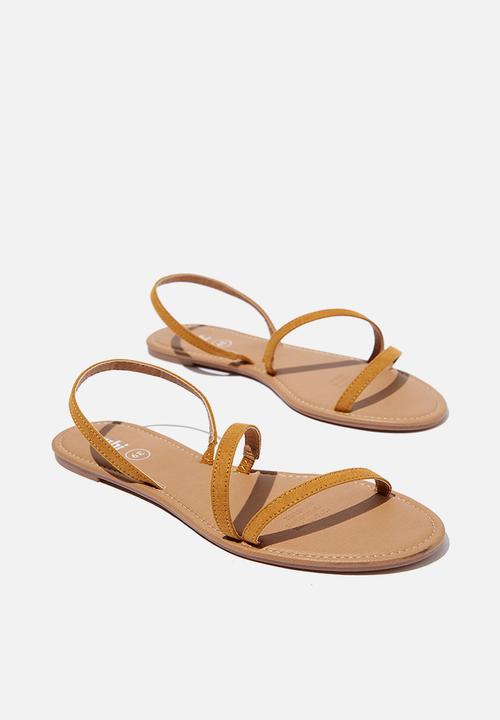 Cotton On - Everyday minimal slingback - mustard micro