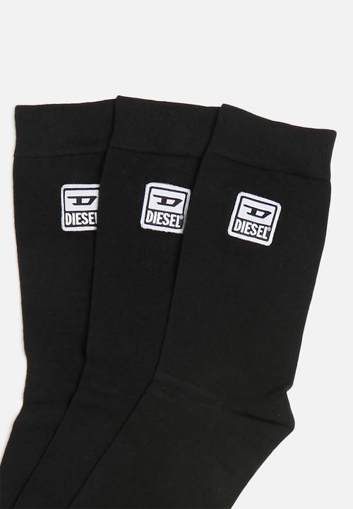 Diesel  - Ray 3 pack socks - black