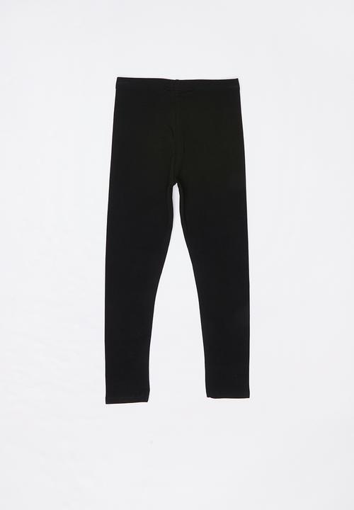 POLO - Girls victoria legging - black & white 