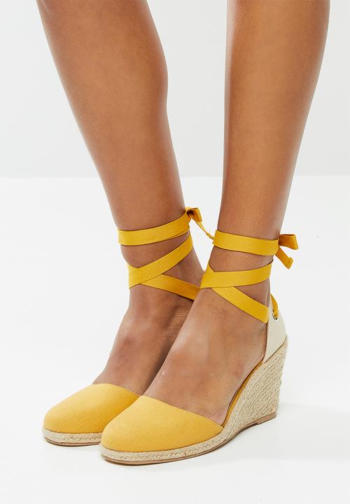 Superbalist - Bella espadrille heel - yellow 