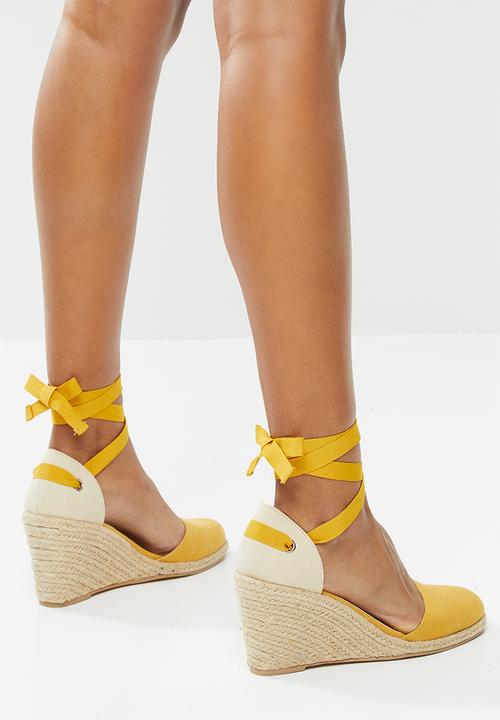 Superbalist - Bella espadrille heel - yellow 