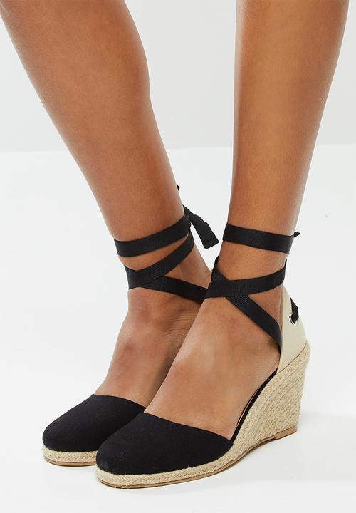 Superbalist - Bella espadrille heel - black