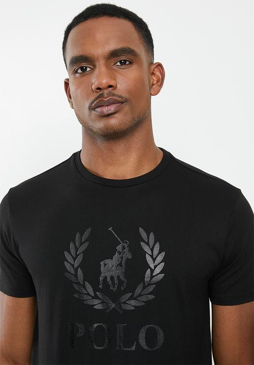 POLO - PRS printed logo tee - black