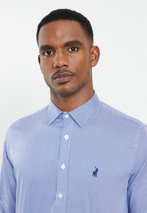 POLO - PRS harvard striped shirt - blue