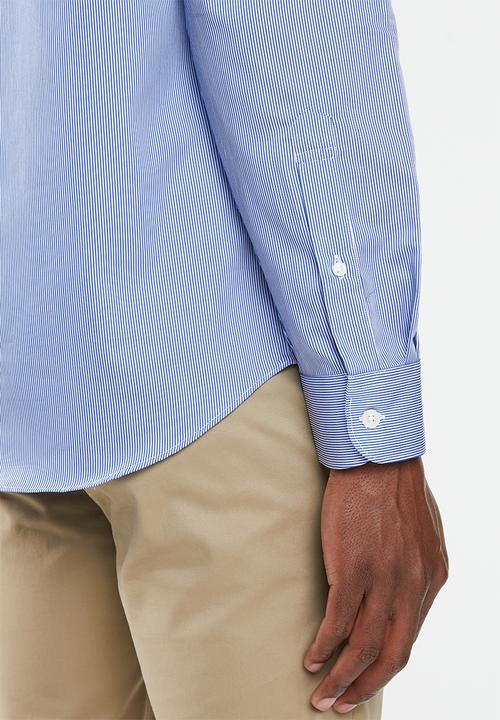 POLO - PRS harvard striped shirt - blue