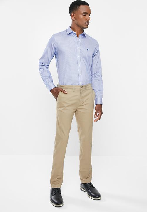 POLO - PRS harvard striped shirt - blue