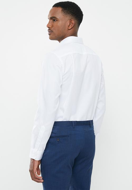 POLO - PRS kent wrinkle free shirt - white