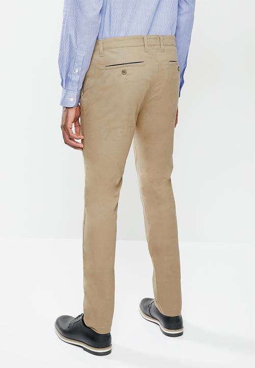 POLO - Carson cotton stretch slim leg chino - khaki
