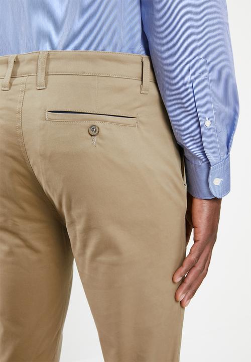 POLO - Carson cotton stretch slim leg chino - khaki