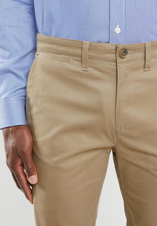 POLO - Carson cotton stretch slim leg chino - khaki