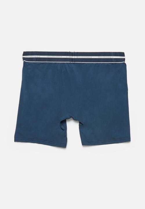 Jockey - Single nylon stretch long leg trunks - insignia blue