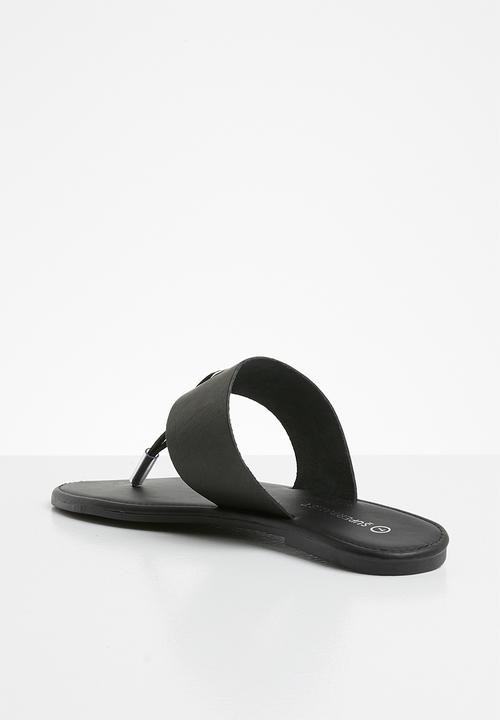 Superbalist - Jacki leather t-bar sandal - black