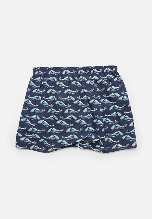 Jockey - Single digital printed boxer shorts - sea blue sport
