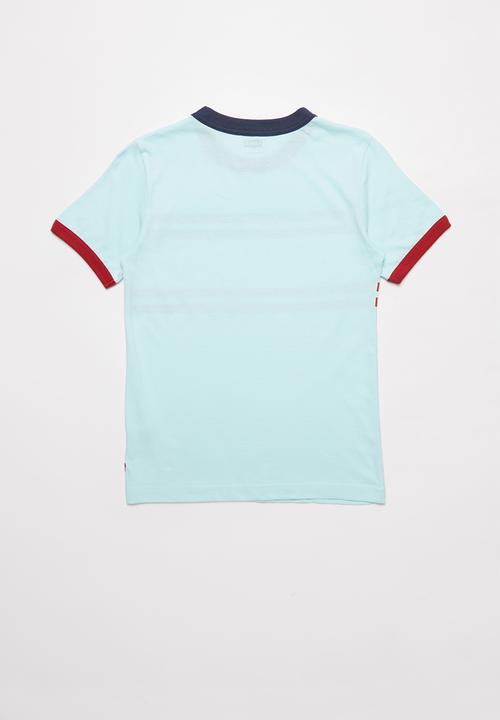 Levi’s® - Lvb striped levi's ringer tee - blue