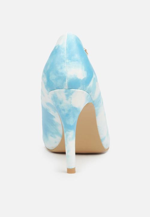 Miss Black - Tyedie court - blue & white 