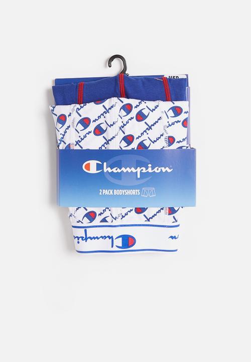 Champion - Plain vs print 2 pack boxer brief - multi 