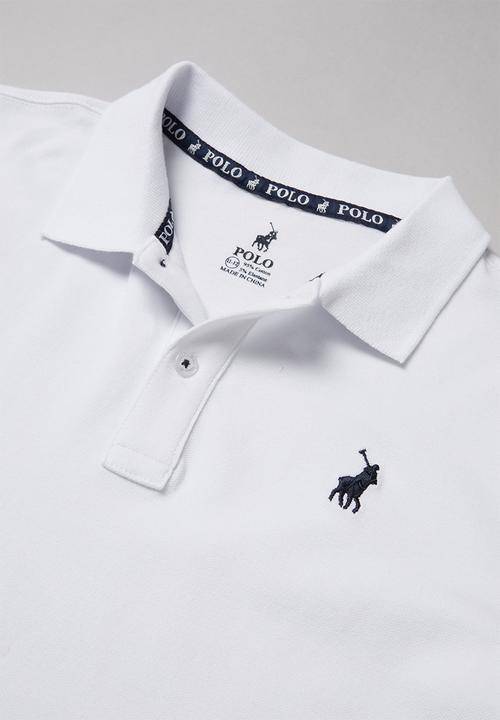 POLO - Boys Austin short sleeve golfer - white