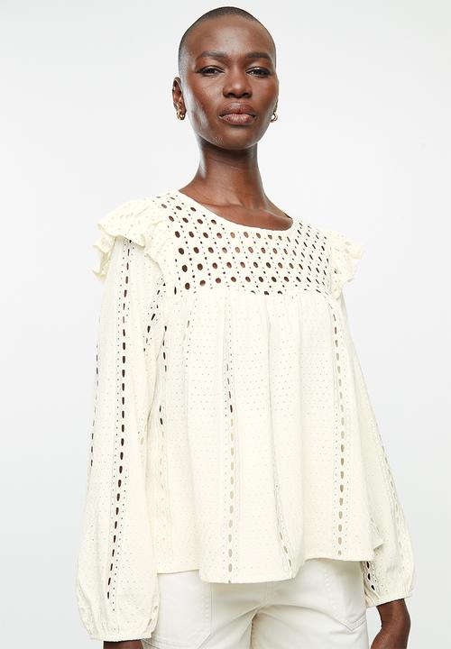 MANGO - T-shirt anabel - beige