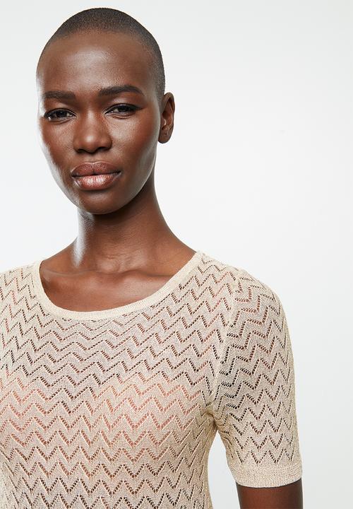 MANGO - Top sarria - beige