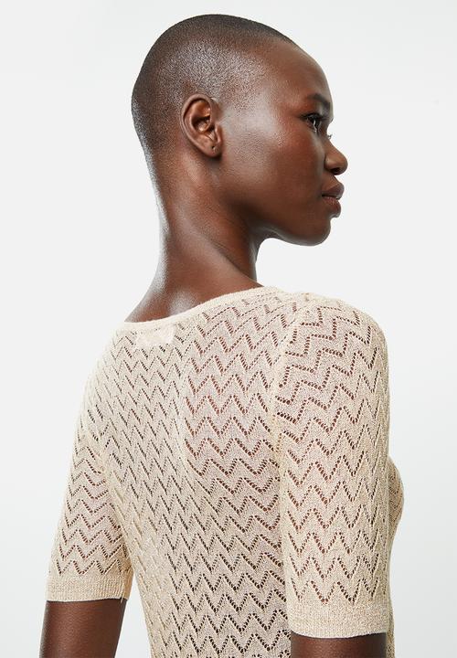 MANGO - Top sarria - beige