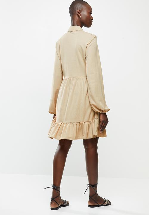 MANGO - Shirt dress lillian - beige 