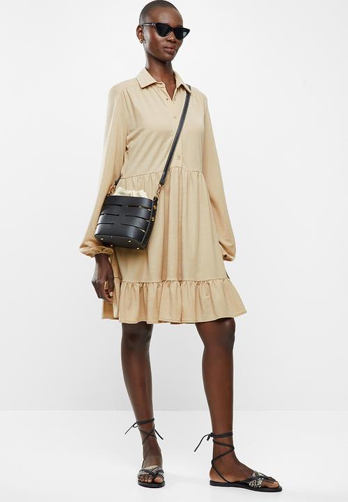 MANGO - Shirt dress lillian - beige 