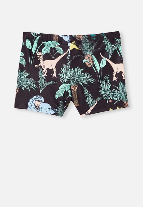 Cotton On - Billy boyleg swimming trunks - phantom dino jungle