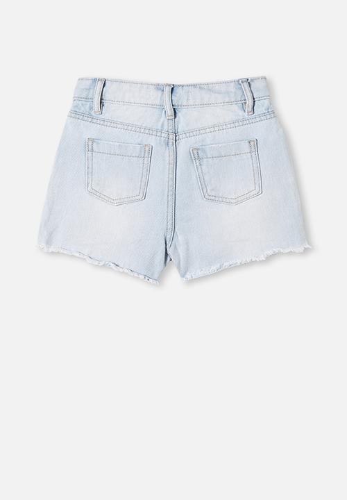 Cotton On - Sunny denim shorts - bleach wash rips