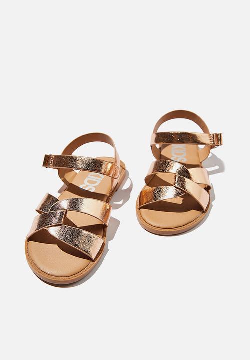 Cotton On - Fisherman weave sandal - rose gold