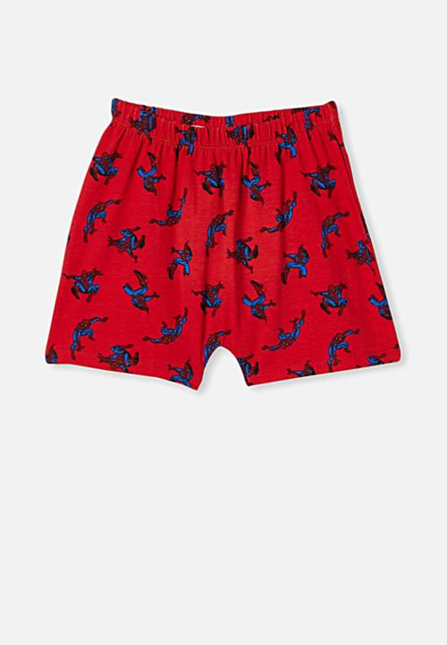 Cotton On - Hudson short sleeve pj set - Spiderman vanilla