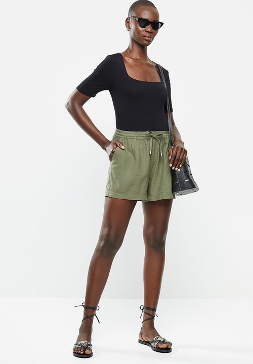 Jacqueline de Yong - Scarlet shorts - khaki