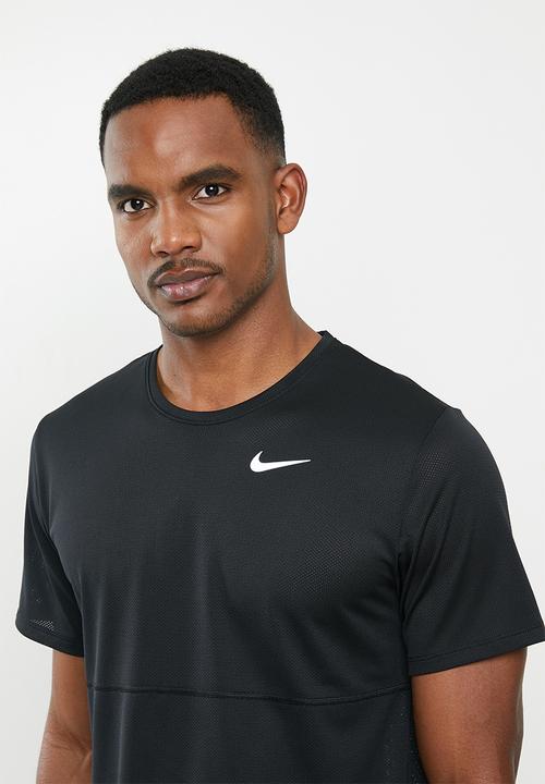 Nike - Breathe run short sleeve top - black